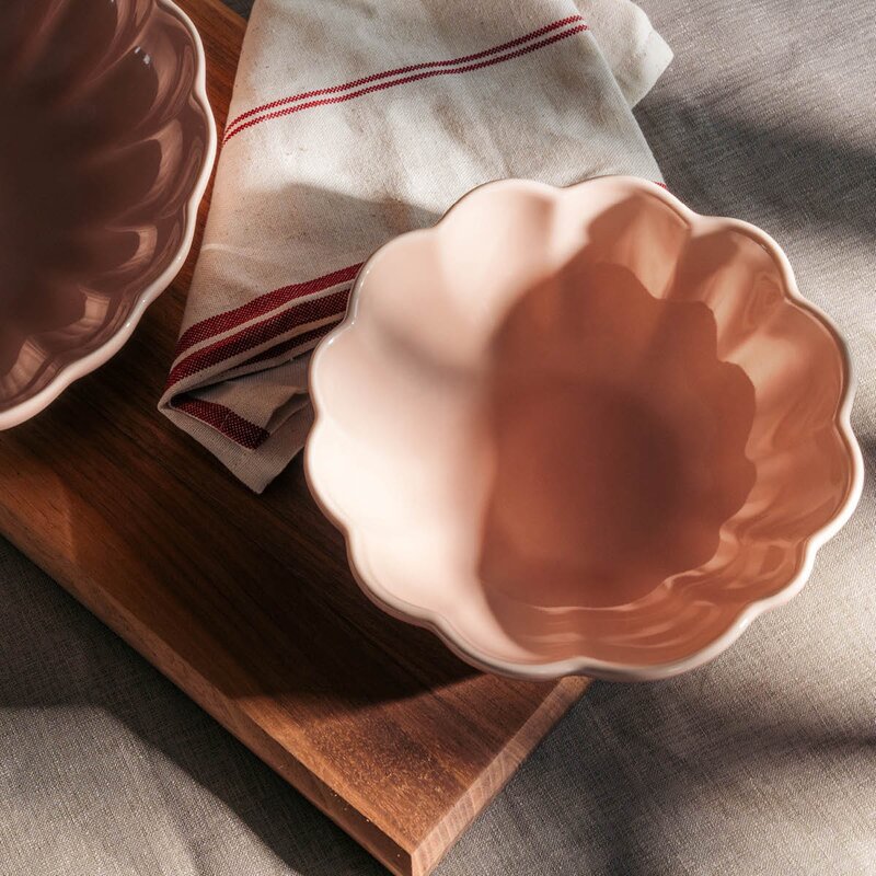 Stiernholm Lotus skål 16 cm støvet rosa