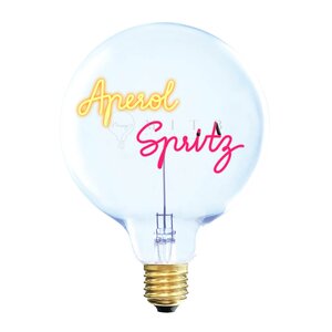Elements Lighting MITB lyspære LED 17 cm Aperol Spritz ravfarget/rød