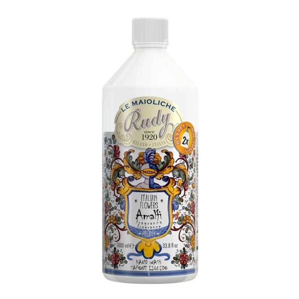 Rudy Profumi Maioliche refill håndsåpe 1L  Amalfi peony