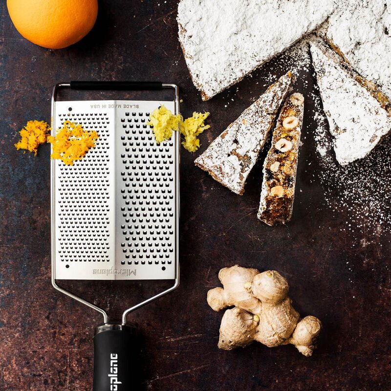 Microplane Gourmet Dual Blade rivjern dobbel fin/grov svart