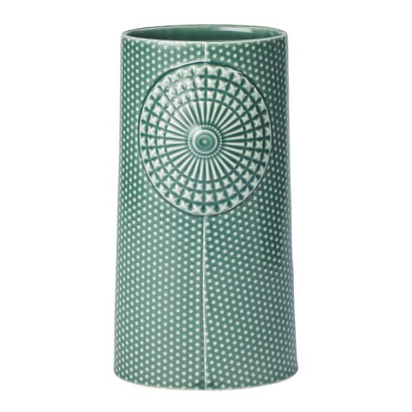 Dottir Pipanella dot vase oval 22,5 cm spruce