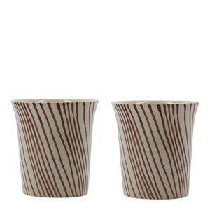 House Doctor Diva kopp 25 cl 2 skt brun