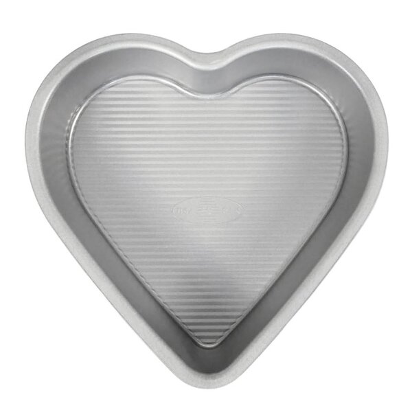 USA Pan Bakeform hjerte 24x24 cm aluminisert stål