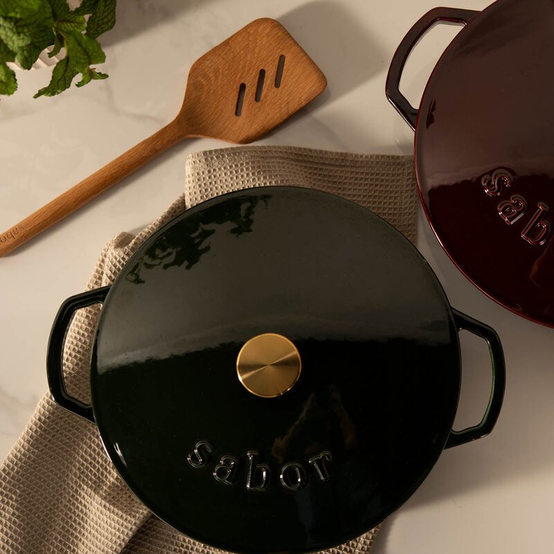 Sabor Classic buffetgryte 3,5L støpejern Shiny Green