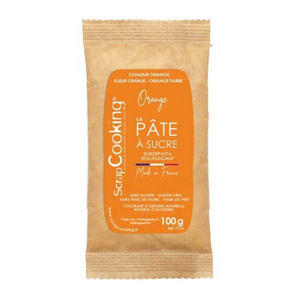 ScrapCooking Fondant 100 g oransje