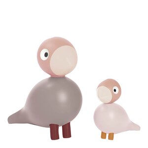 Kay Bojesen Denmark Liv & Lykke fuglepar 11 cm lys rosa