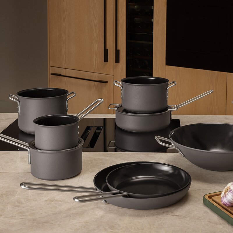 Eva Trio Grey Line kasserolle 1,1L 13 cm keramisk Slip-Let