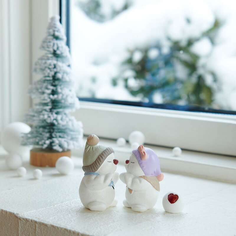 Klarborg Snømenn 2024 Elvi & Elius 6 cm