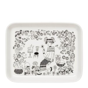 Arabia Emilia tallerken 15x19 cm hvit