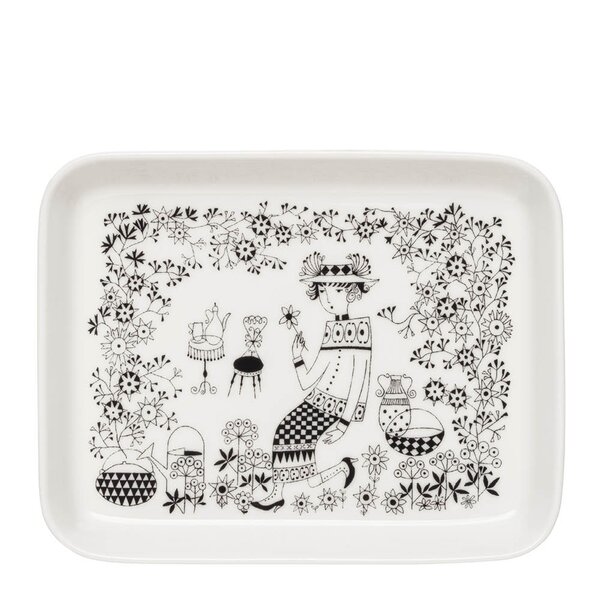 Arabia - Emilia tallerken 15x19 cm hvit