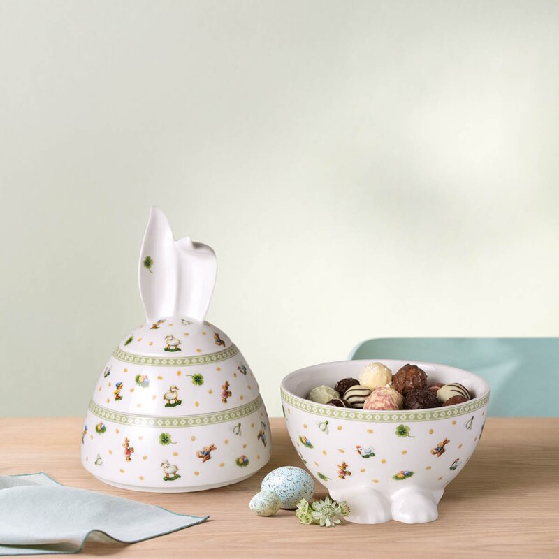 Villeroy & Boch Easter Delight dekorasjonsegg 30 cm hvit/grønn