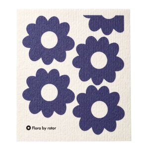 Rotor Design Flora by Rotor oppvaskklut 17x20 cm koboltblå