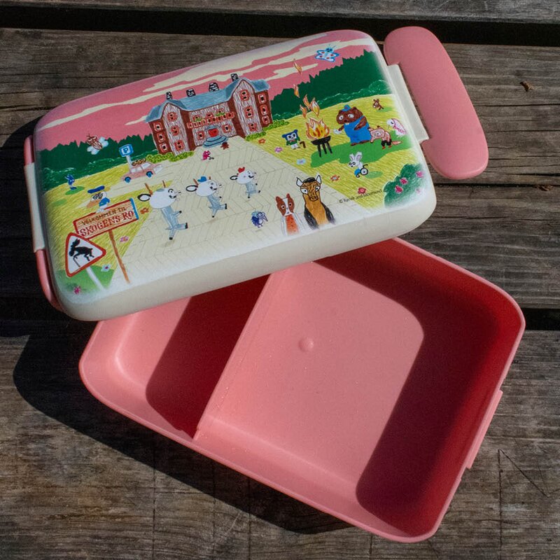 Modern House Bukkene Bruse matboks 0,9L skogens ro rosa