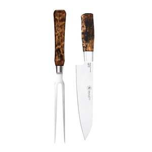 Brusletto Hunter Premium Chef tranchersett 2 deler masurbjørk