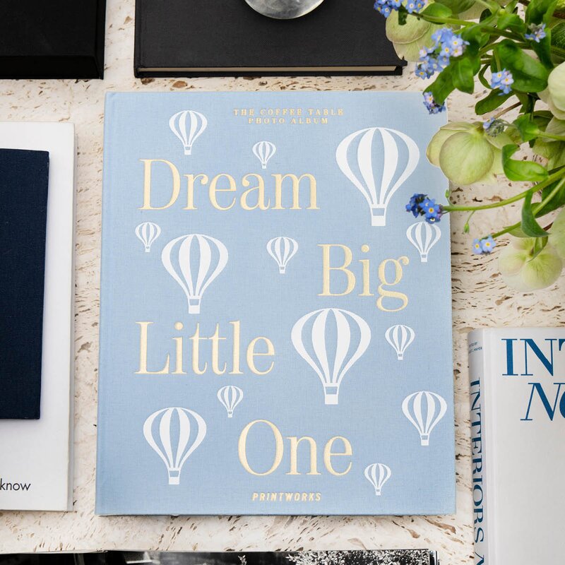 Printworks Dream Big Little One babyalbum lyseblå