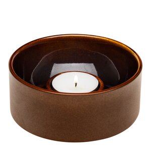 Arabia Kirnu lyslykt 11x5 cm brun