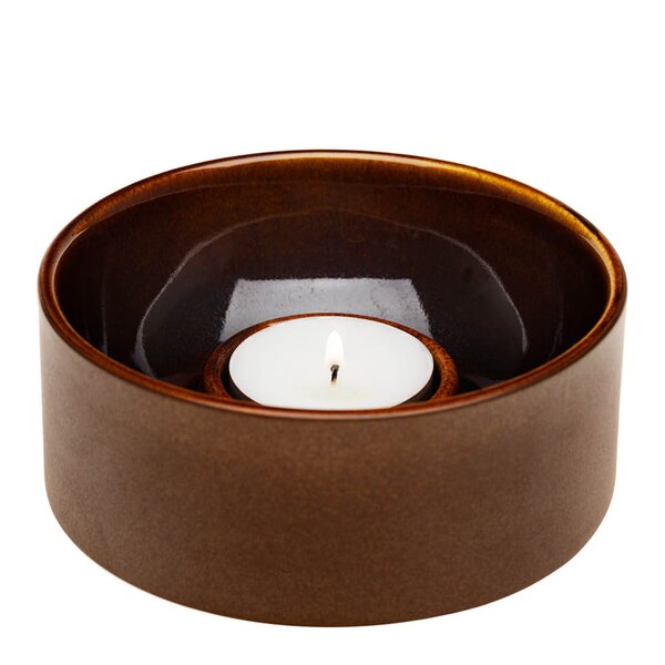 Arabia - Kirnu lyslykt 11x5 cm brun