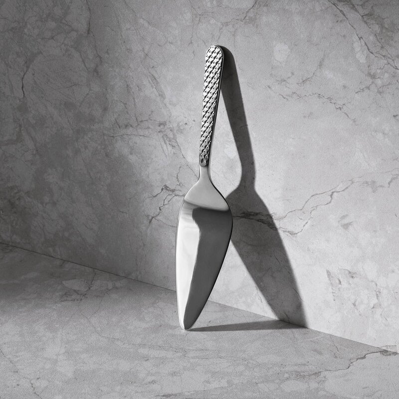 Lyngby Porcelæn Rhombe kakespade stål