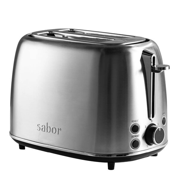 Sabor Elevation brødrister 2 skiver børstet stål