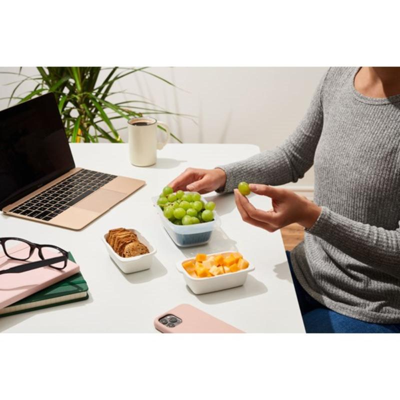 OXO Prep & go container m/dørslag 450 ml grønn