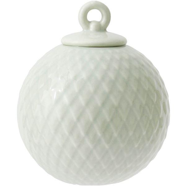 Lyngby Porcelæn Rhombe kule ø7 cm soft green