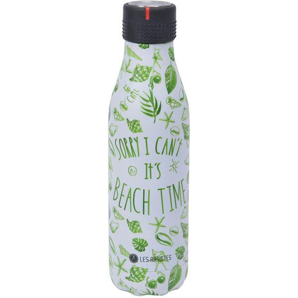 Les Artistes Bottle Up Design termoflaske 0,5L hvit/grønn