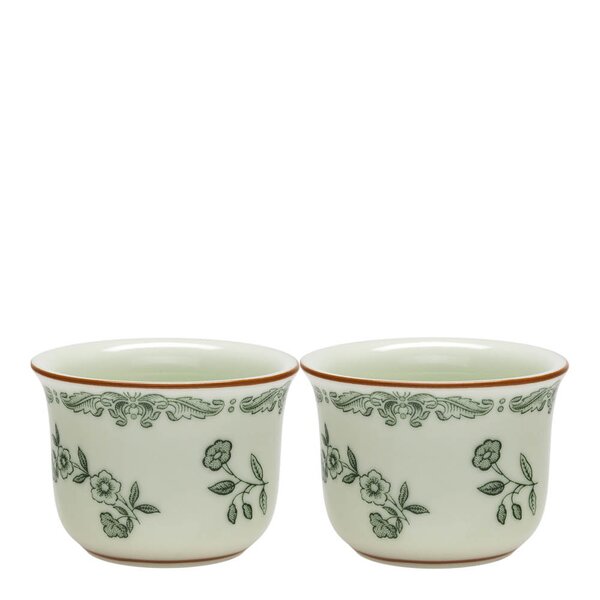 Rörstrand Ostindia eggeglass 4 cl 2 stk grønn