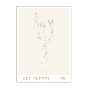 Poster & Frame Mie & Him poster 50x70 cm les fleurs 02