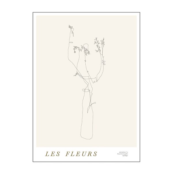 Poster & Frame Mie & Him poster 50x70 cm les fleurs 02