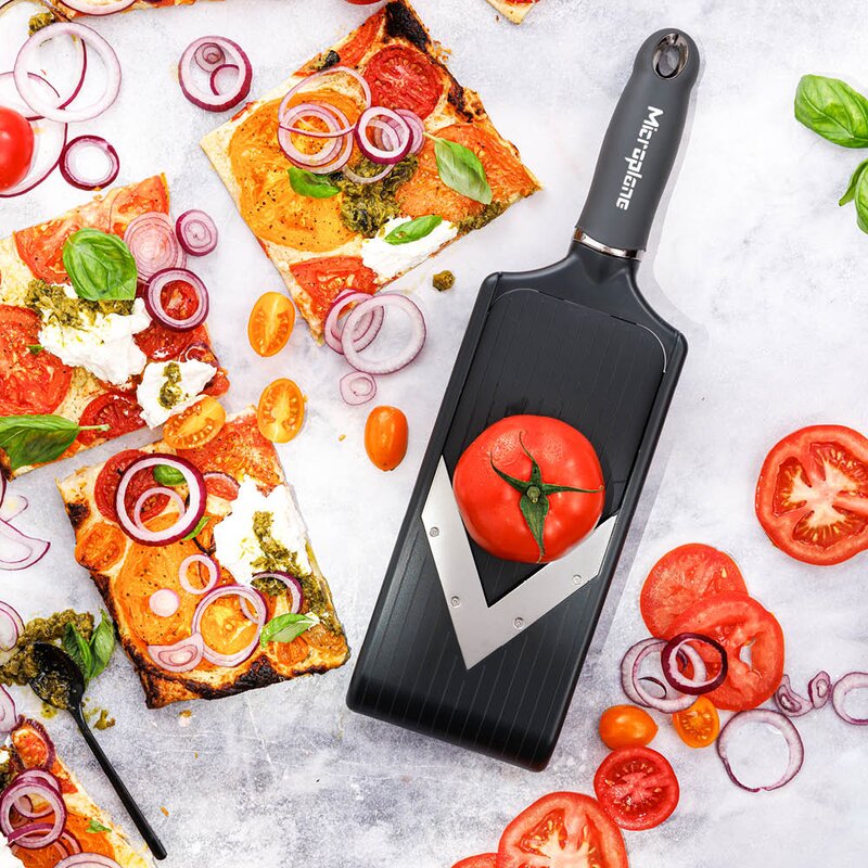 Microplane V-blade mandolin PureCut justerbar after dark grey