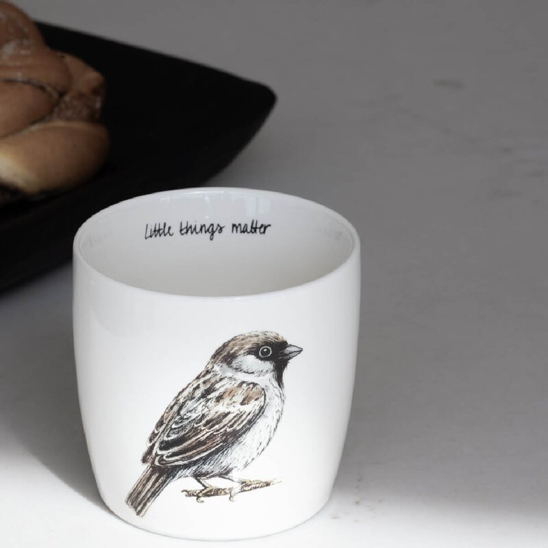 Sögne Home Moments of calm krus 30 cl fugl