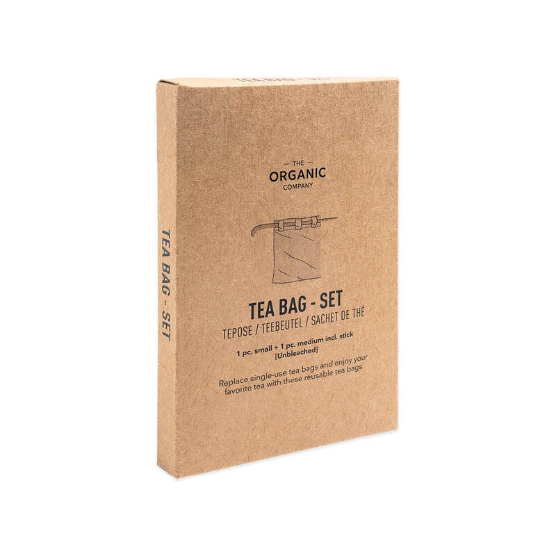 The Organic Company Gjenbrukbare tepose 3 stk 