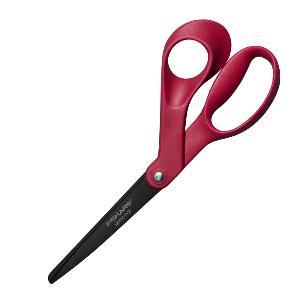 Fiskars Fashion saks belagt 21 cm rød