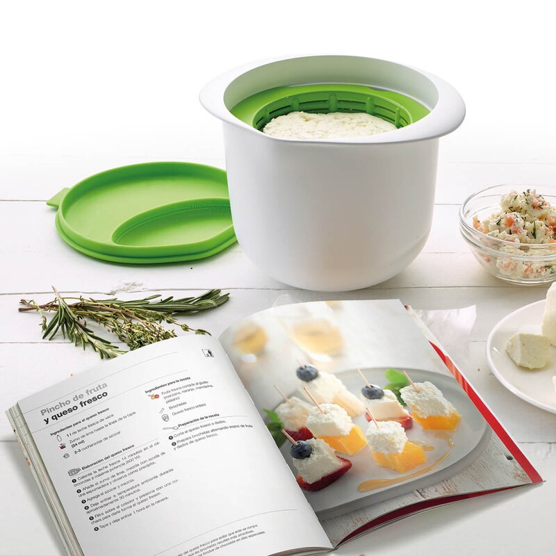 Lékué Cheese Maker Kit for ferskost inkl. bok "My Fresh Cheese"