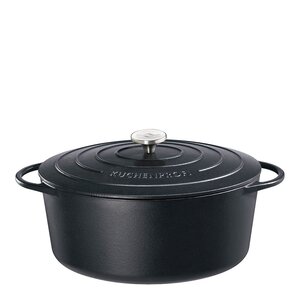 Küchenprofi Provence støpejernsgryte oval 40 cm 12,5L svart
