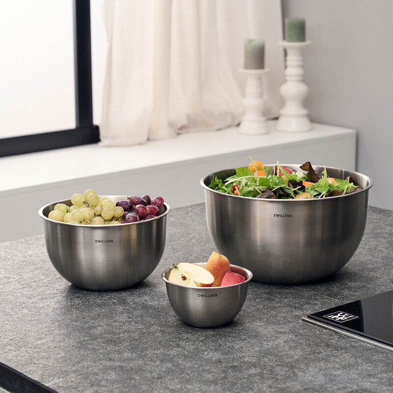 Zwilling Fresh & Save skålsett 3 deler rustfritt stål