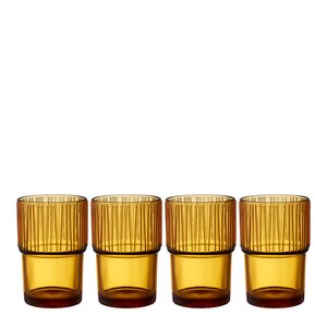 Bitz Kusintha kaffeglass 38 cl 4 stk amber