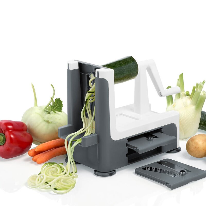 Lurch Spiralizer med 3 kniver: 2mm, 3mm og spiraler