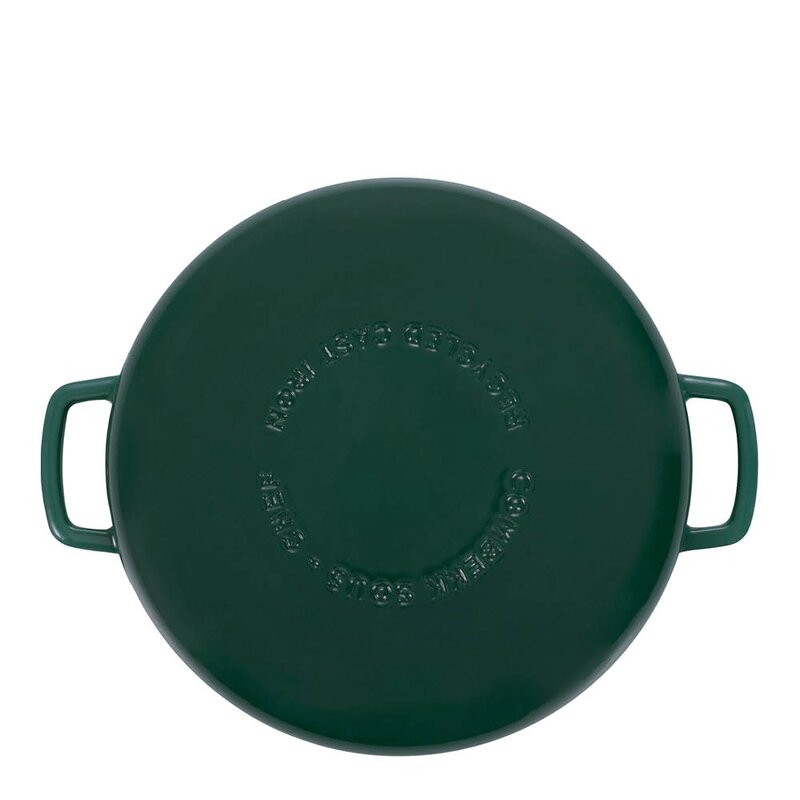 Combekk Støpejernspanne emaljert 28 cm holly green
