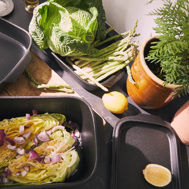 Rosendahl Ovnsfast fat cook with love 40x25,5 cm grå