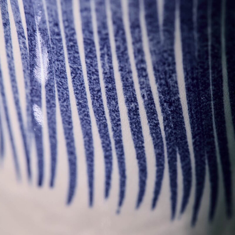 House Doctor Diva krus 25 cl 2 stk off-white/blå