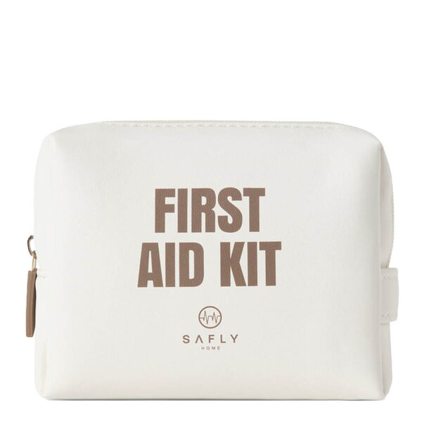 Safly Førstehjelpsskrin To-Go 14x4,5x11 cm kremhvit