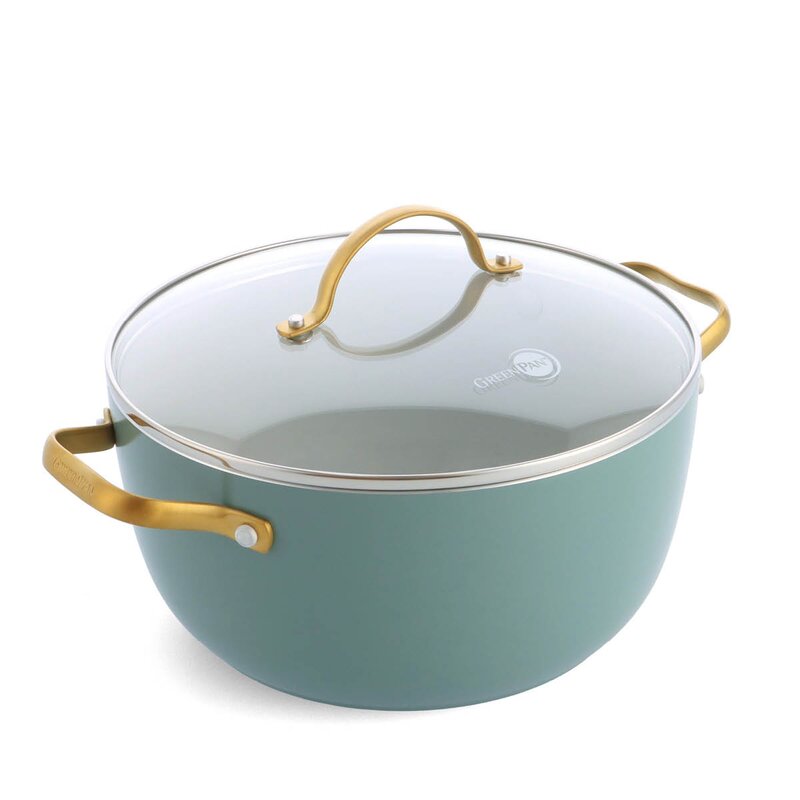 GreenPan Padova Reserve keramisk grytesett 10 deler Smokey Blue