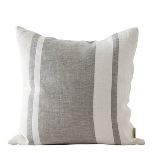 Tell Me More Jules putetrekk i lin 50x50 cm grønn striper