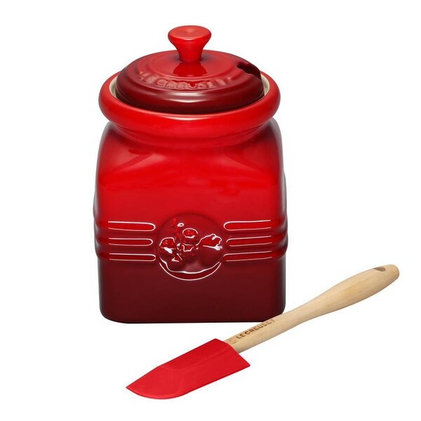 Le Creuset Syltetøykrukke m/spatel cerise