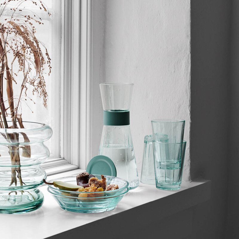 Rosendahl Grand Cru Recycled vannkaraffel 90 cl klar grønn