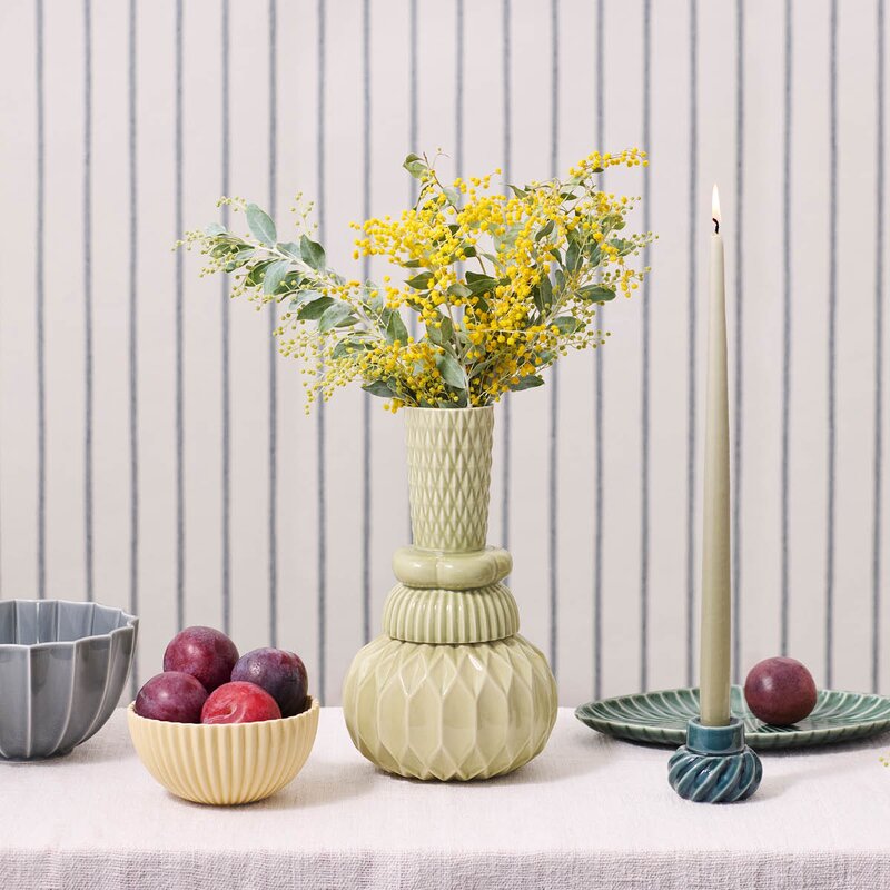 Dottir Samsurium Honkadonka vase 26,5 cm wasabi