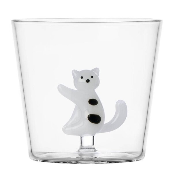 Ichendorf Milano Tabby Cat vannglass 35 cl katt med prikker