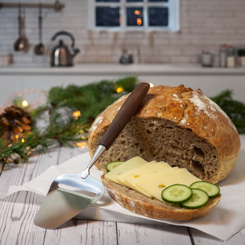 Bjørklund Valnøtt ostehøvel 23 cm stål/valnøtt