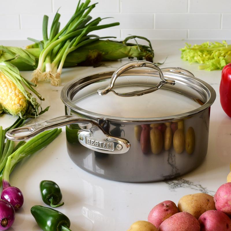 Hestan Nanobond kasserolle med lokk 3,3L stål